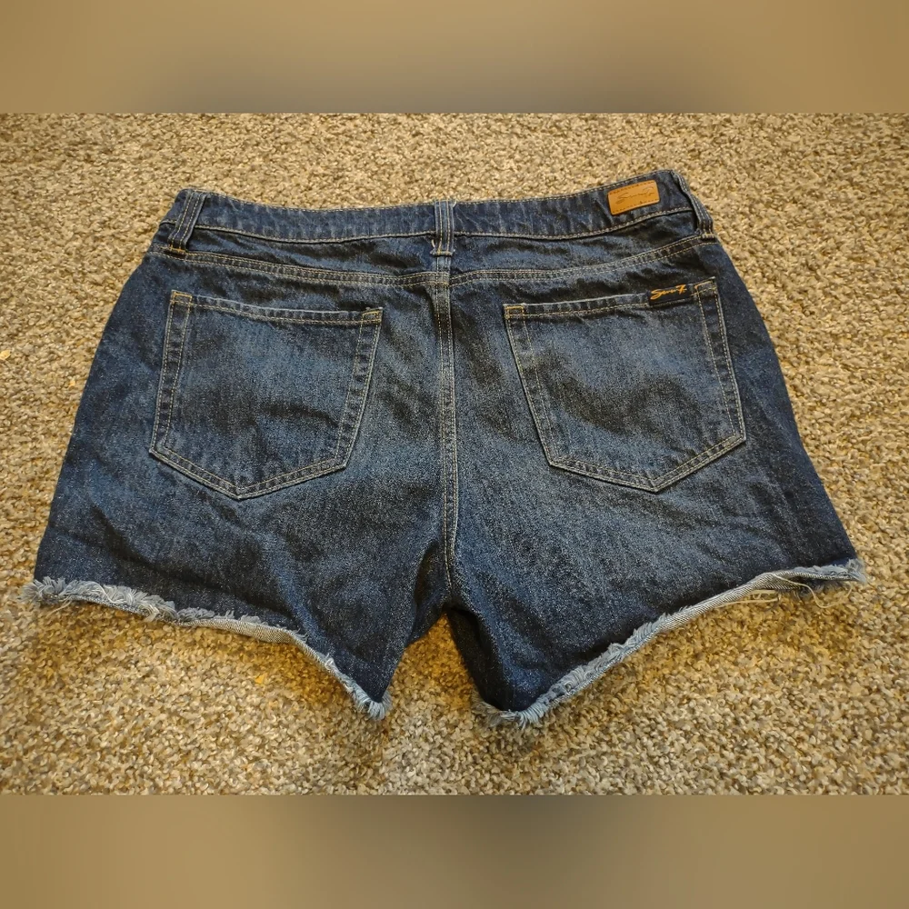 Denim Blue Women's Distressed Shorts